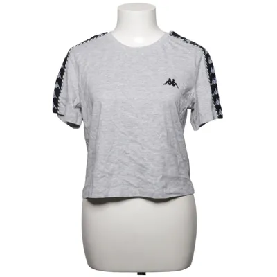 T-shirt (Grå, Sort) fra Kappa Bomuld, Viscose