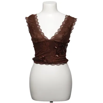 Tank Top (Brown) from Shein Elastane, Polyamide