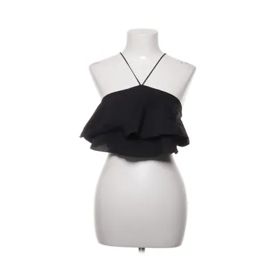 Crop top (Noir) de Zara Woman Coton, Élasthane, Nylon