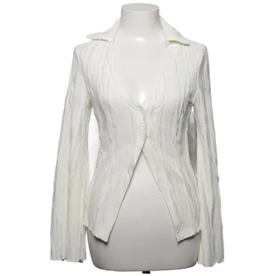 Bluse (Hvid) fra Shein Mod Elastan, Polyester