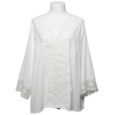 Bluse (Hvid) fra Shein Curve Polyester