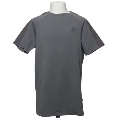T-shirt (Gris) de SikSilk Coton, Élasthane