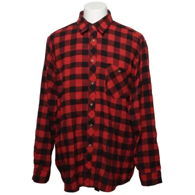 Flannel shirt (Red, Black) from Woodstock Cotton, Polyester