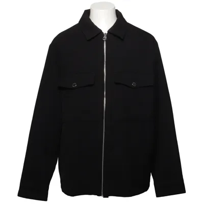 Jacket (Black) from H&M Man Elastane, Polyester, Viscose