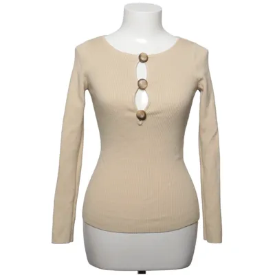 Top (Beige) from La Maille Sézane Cotton, Elastane, Merino wool, Polyamide