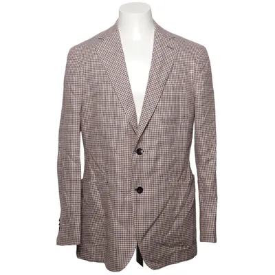 Blazer (Brun, Hvid) fra Suitsupply Cupro, Linned, Polyester, Viscose, Uld