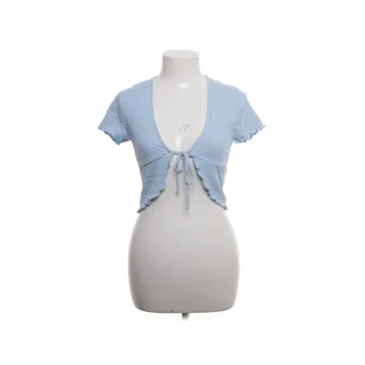 Top (Blue) from Topshop Cotton, Elastane, Polyester