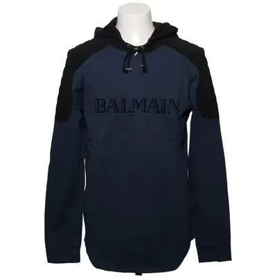 Huvtröja (Blå, Svart) från Balmain x H&M Bomull
