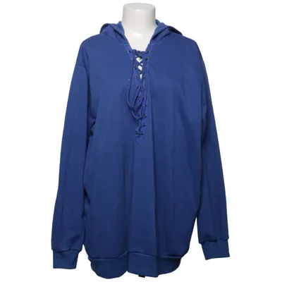 Hoodie (Blue) from Plus Cotton, Polyester