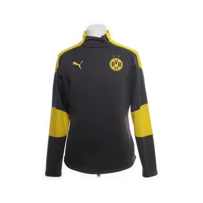Sweatshirt (Gray, Yellow) from Puma Elastane, Polyester