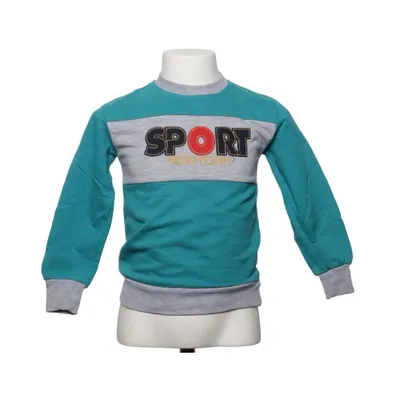 Sweatshirt (Blauw, Grijs, Meerkleurig) van First Katoen