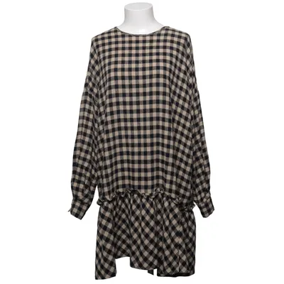 Klänning (Beige, Svart) från 8pm Polyester, Viskos, Ull