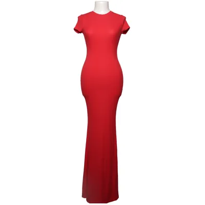 Maxikleid (Rot) von Creamy Fabrics Elasthan, Modal