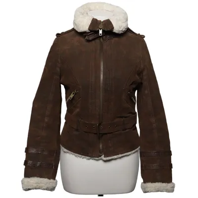 Shearling jacket (Brown) from Jofama by Kenza