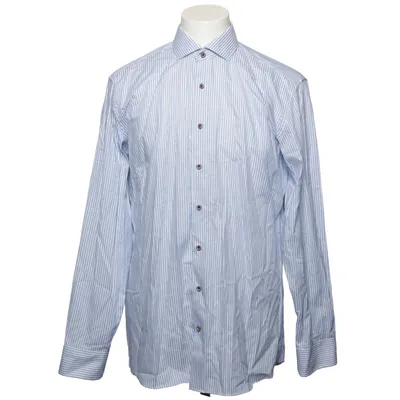 Shirt (Blue, White) from Eterna Cotton