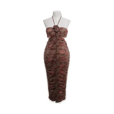 Halternek jurk (Bruin, Meerkleurig) van Oh Polly Elastaan, Polyester