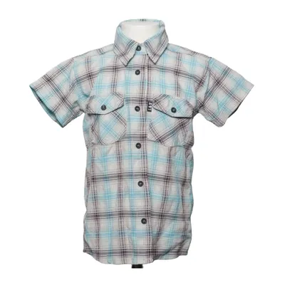 Kortärmad skjorta (Blå, Vit, Brun) från Lingon & Blåbär Bomull, Polyester