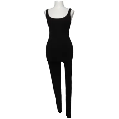 Jumpsuit (Black) from Naked Wardrobe Elastane, Viscose