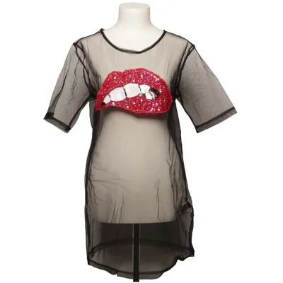 Beach dress (Black, Multicolored) from Shein Polyester