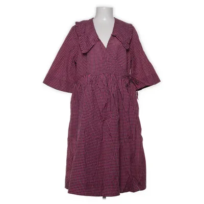 Omlottklänning (Rosa, Svart, Flerfärgad) från Ganni Ekologisk bomull, Polyamid, Återvunnen polyester