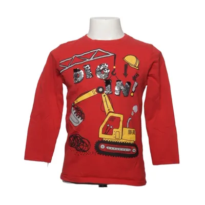 T-shirt à manches longues (Rouge) de Kiki & Koko Coton