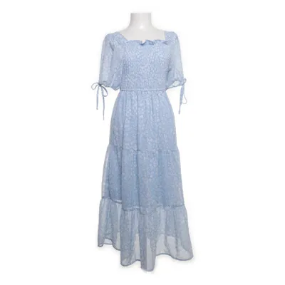 Klänning (Turkos, Vit) från Influence Polyester