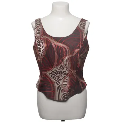 Bustier (Brun, Rød, Flerfarvet) fra Eurofashion Silke, Viscose