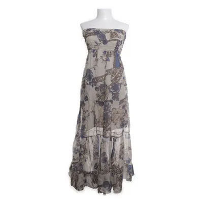 Maxi dress (Beige, Multicolored) from Sandro Ferrone Viscose, Silk