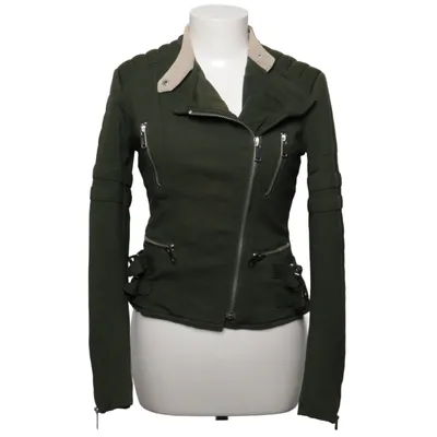 Bikerjacka (Grön) från Silvian Heach Bomull, Elastan, Nylon, Viskos