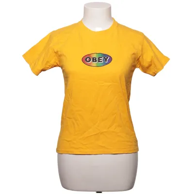 T-shirt (Gul, Flerfarvet) fra Obey worldwide Bomuld