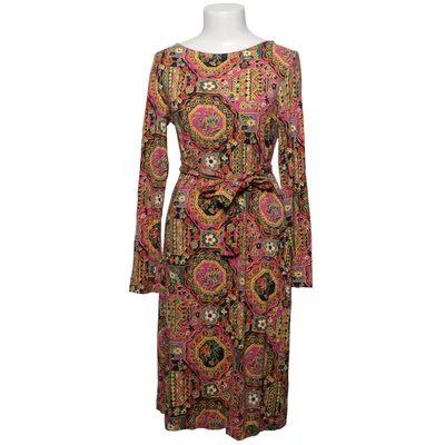 Jurk (Roze, Geel, Meerkleurig) van Vera Velour Elastaan, Viscose