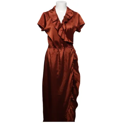 Wrap dress (Brown) from Coster Copenhagen Polyester