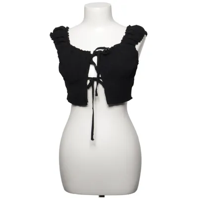 Crop top (Black) from Cider Polyester