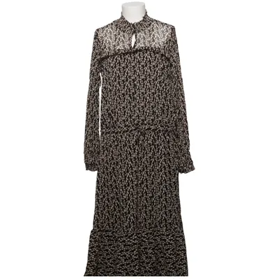 Maxi jurk (Zwart, Wit) van Summum Woman Katoen, Modal, Polyamide