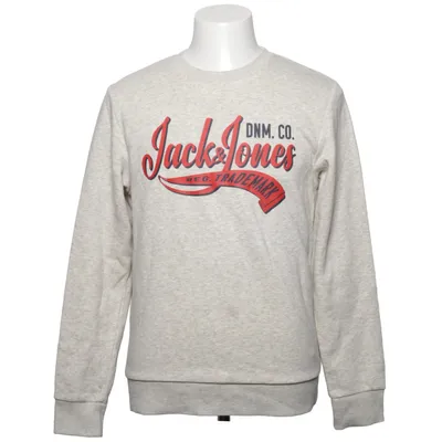Sweatshirt (Gris) de Jack & Jones Coton, Polyester, Viscose