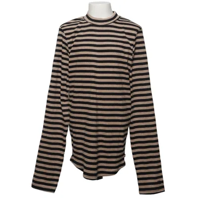 Long sleeve T-shirt (Beige, Black) from WE Cotton, Elastane, Metallic fiber, Polyester