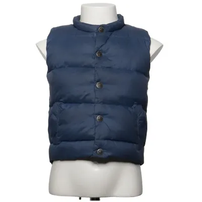 Down vest (Blue) from Ver de Terre Down, Feather, Polyamide