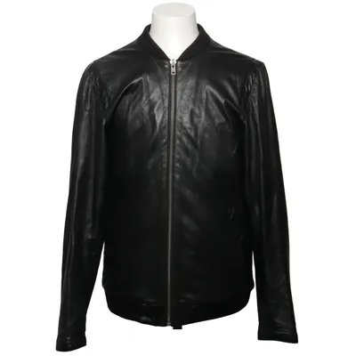 Leather jacket (Black) from RVLT Revolution Cotton, Leather, Polyester