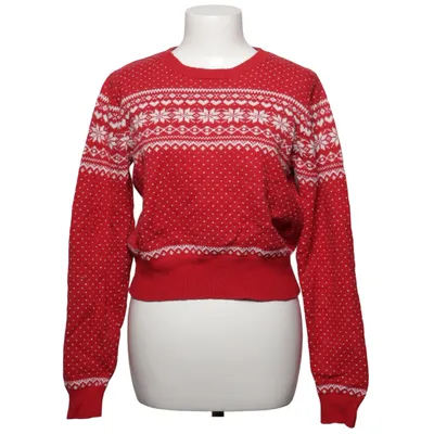 Weihnachtspullover (Rot, Weiß) von Holly & Whyte by Lindex Baumwolle, Polyamid, Wolle
