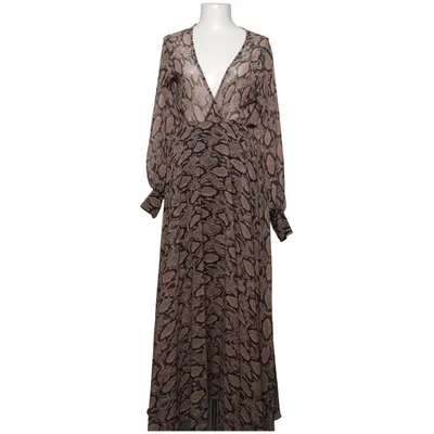 Omlottklänning (Brun, Svart) från Kikiriki Polyester