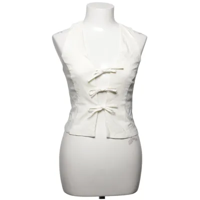 Vest (White) from FB Sister Elastane, Polyamide, Viscose