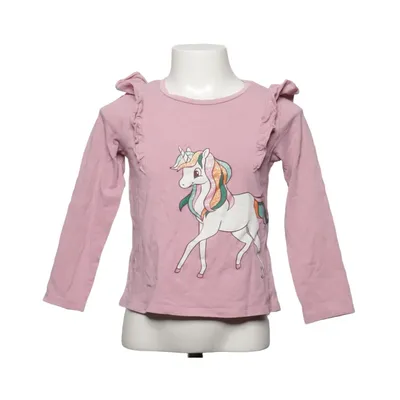 Langærmet t-shirt (Pink) fra H&M Kids Bomuld, Elastan