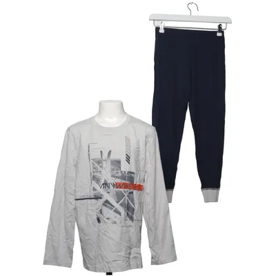 Pyjamas (Grå, Blå) från Sanetta Bomull