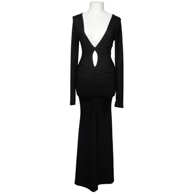 Maxikleid (Schwarz) Elasthan, Polyester