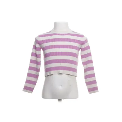 Trui (Lila, Wit) van Zara Viscose, Polyester, Nylon