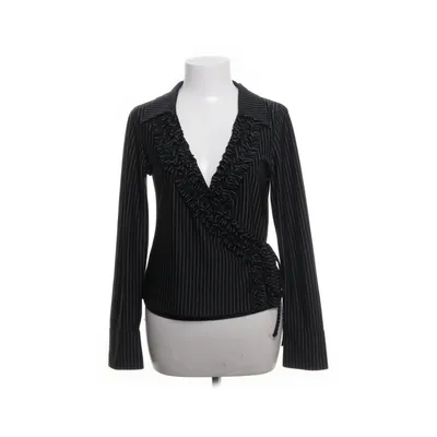 Wrap top (Black, White) from Rainbow Polyester