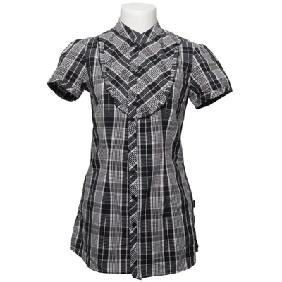 Kortärmad skjorta (Svart, Vit) från Soda Bomull, Elastan, Polyester