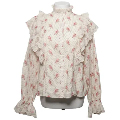 Bluse (Hvid, Pink, Sort) fra Notes du Nord Bomuld