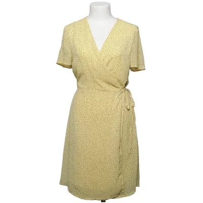 Wrap dress (Yellow, Black) from MSCH Copenhagen Recycled polyester, Viscose