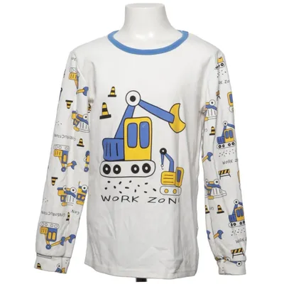 Langarmshirt (Weiß, Blau, Gelb) von Jia Jia